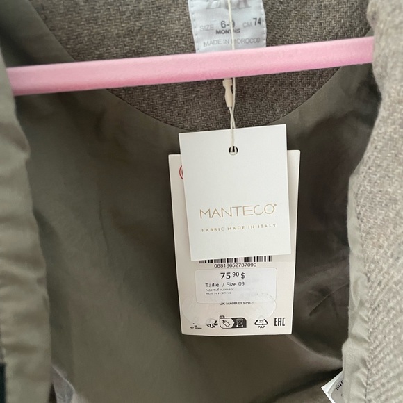 Zara wool blend  baby coat - Picture 5 of 7